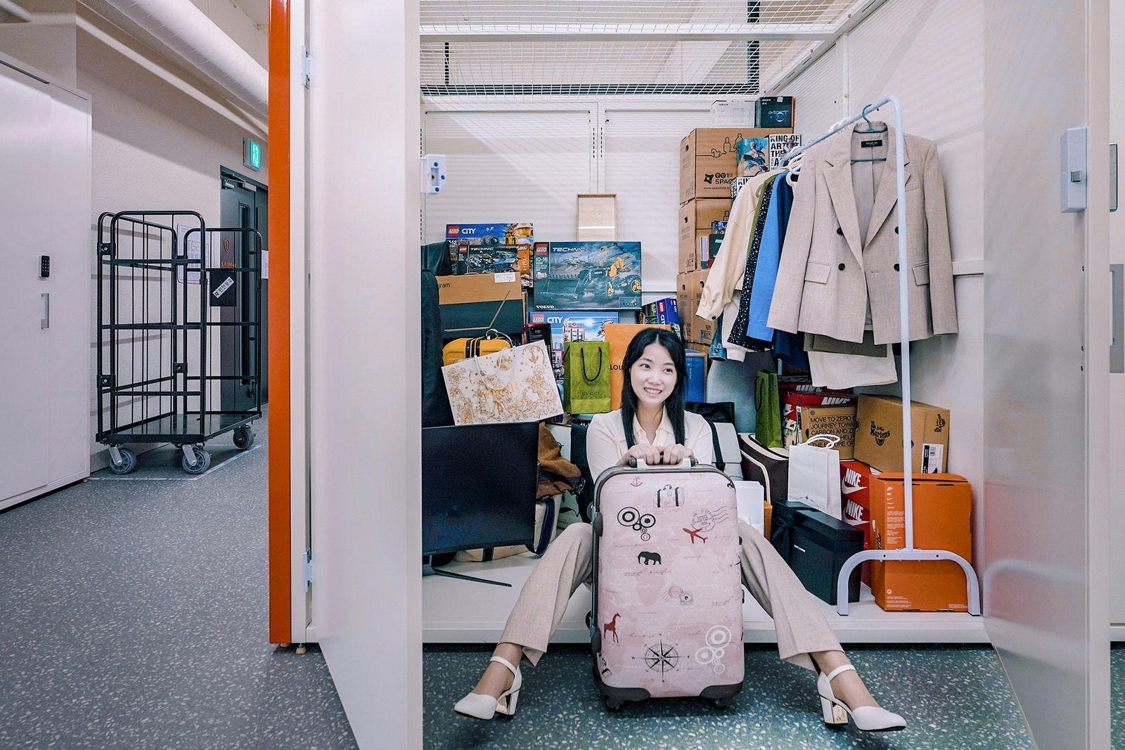 편안창고 Large2 개인창고에 이삿짐 전체를 보관한 실제 모습