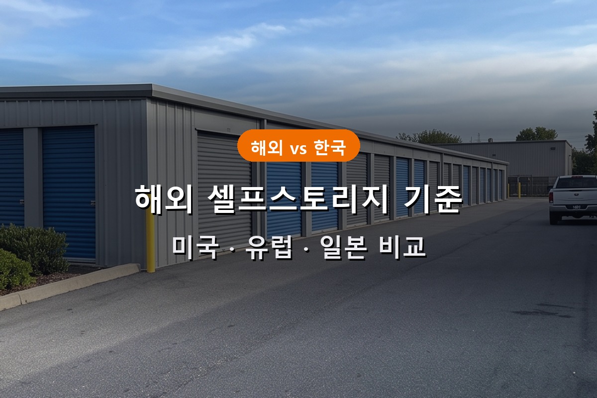 How to Choose Good Self-Storage in Korea: What the US, Europe, and Japan Check For 1 How to choose good self-storage in Korea — international standards compared