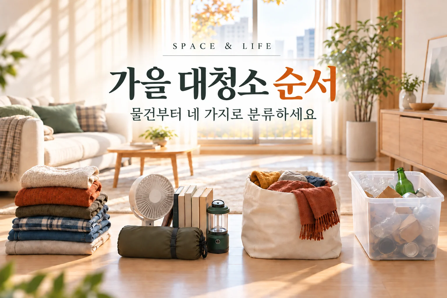 가을 대청소 순서, 닦기 전에 물건부터 네 가지로 나누세요 1 가을 대청소 순서, 닦기 전에 물건부터 네 가지로 나누세요